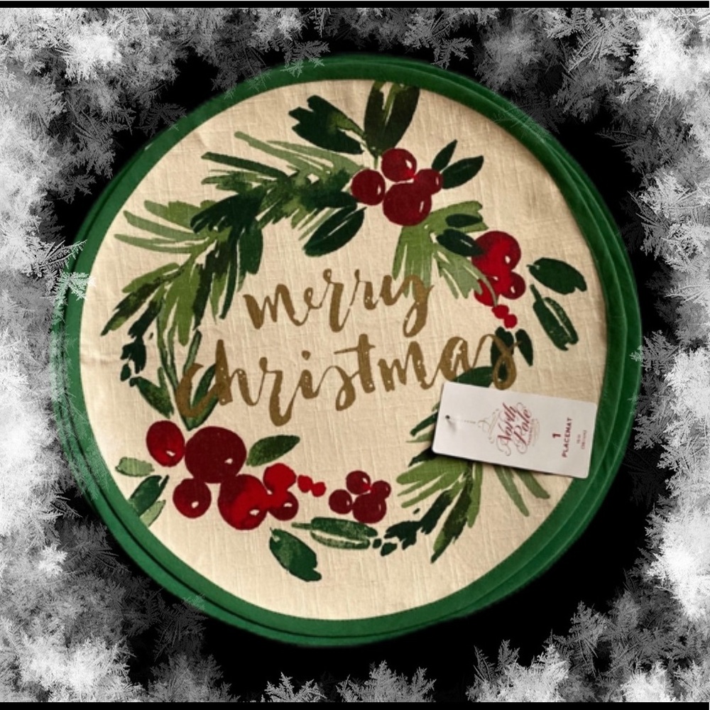 8 Merry Christmas Place Mats